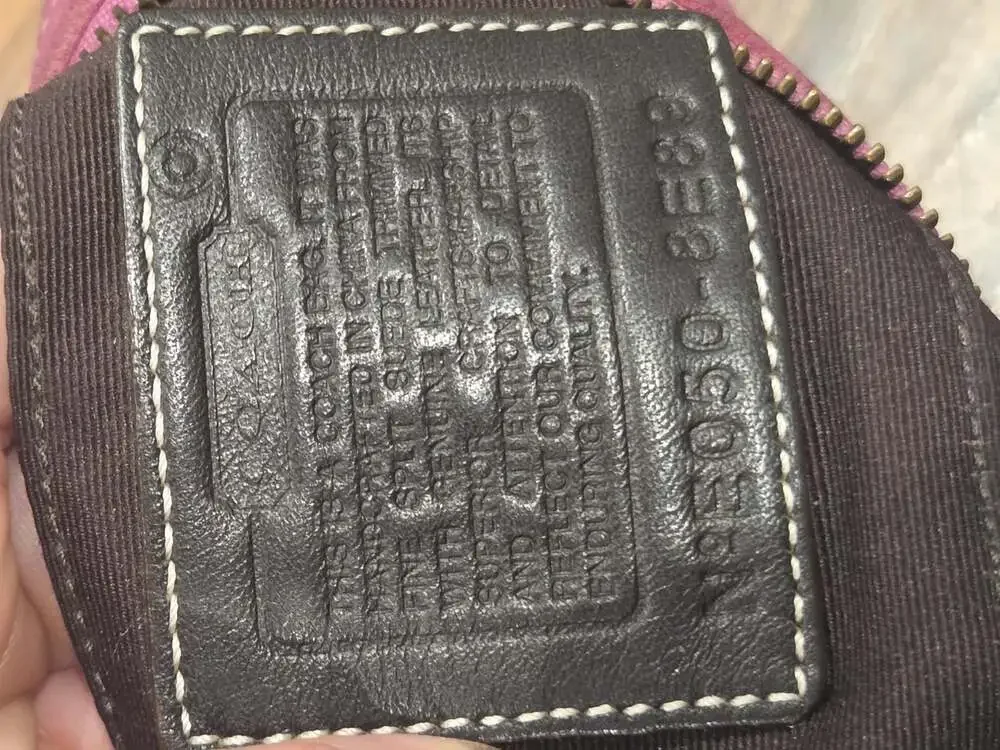 Vtg Y2K Coach Soho Suede Buckle Mini Flap Shoulder Bag Pink Magenta 90s Handbag